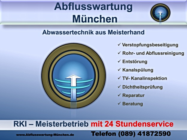 Abflusswartung – Rohrreinigung München 1 Abflusswartung – Rohrreinigung München